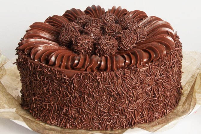 Receita de bolo de brigadeiro: 3 8 Bolo Brigadeiro1