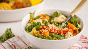 Salada de Quinoa com Legumes Assados