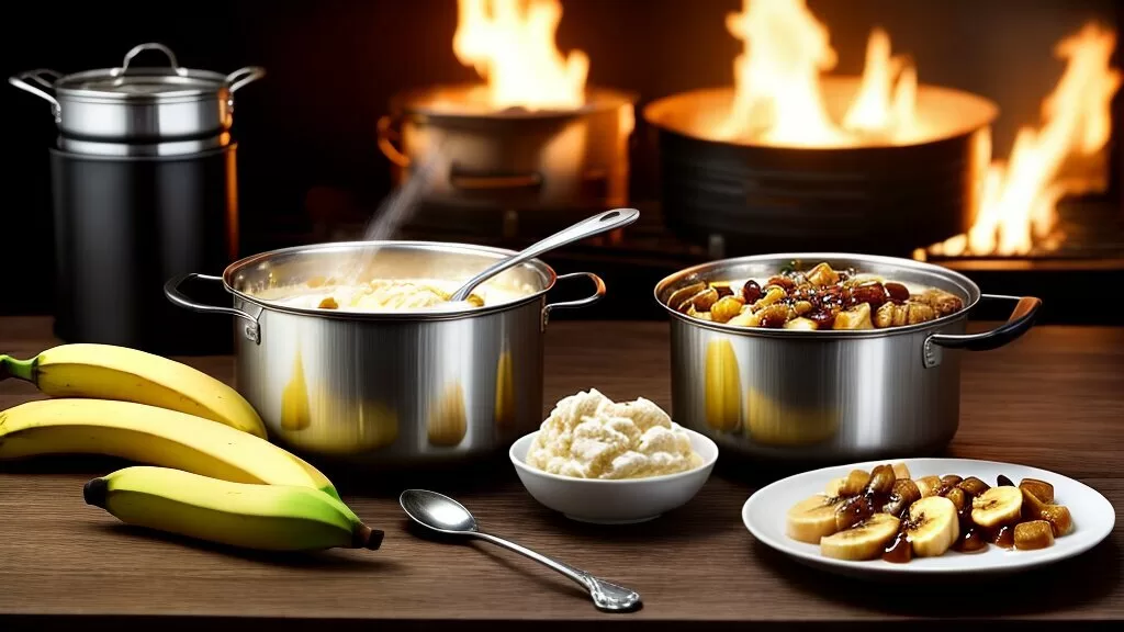 Bananas Caramelizadas com Sorvete de Creme