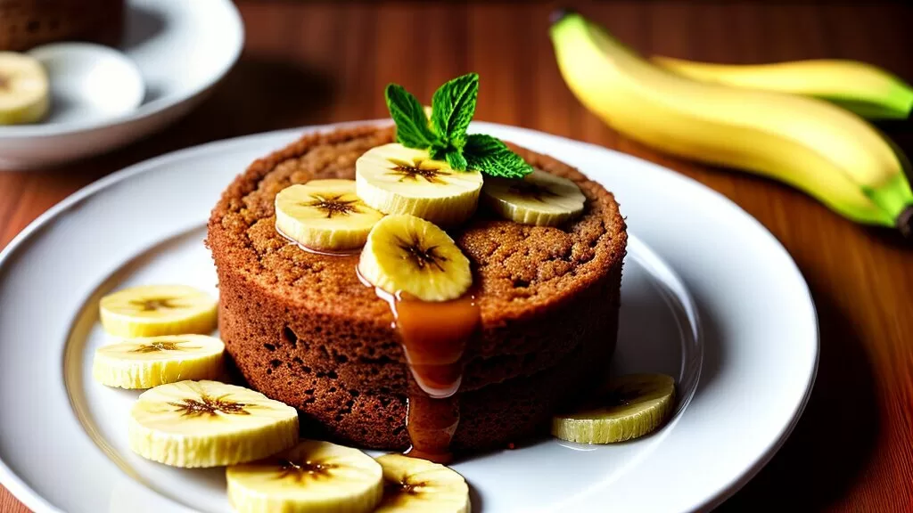 Bolo Diet de Banana sem Açúcar