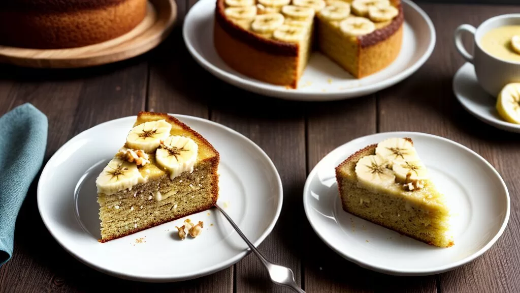 Bolo Diet de Banana sem Açúcar