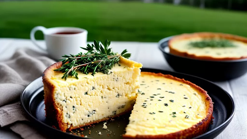 Bolo Salgado de Queijo e Ervas