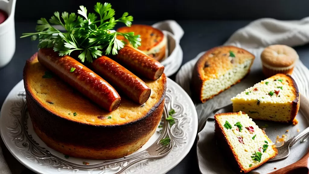 Bolo Salgado de Salsicha e Cebola