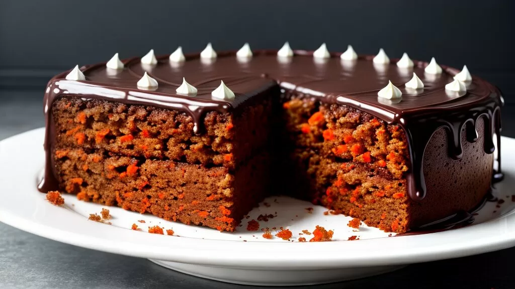 Bolo de Cenoura com Chocolate