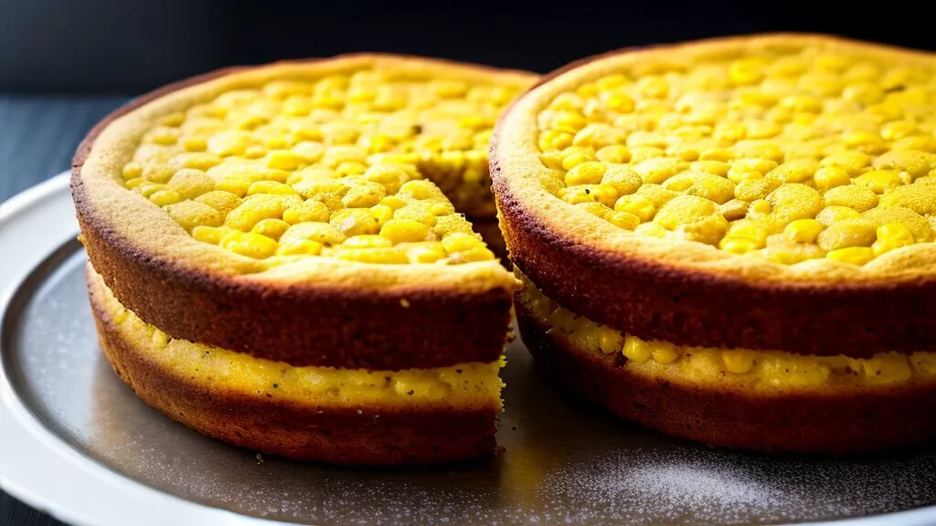 Bolo de milho no forno