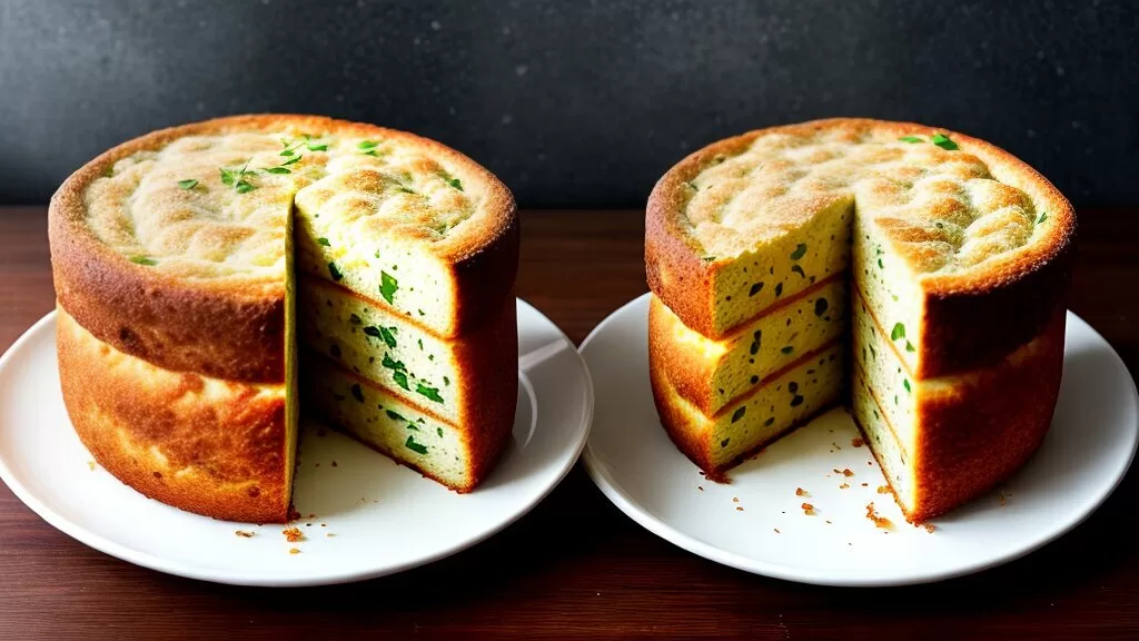 Bolo salgado de pão de forma