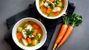 Delicioso Caldo de Frango Caseiro