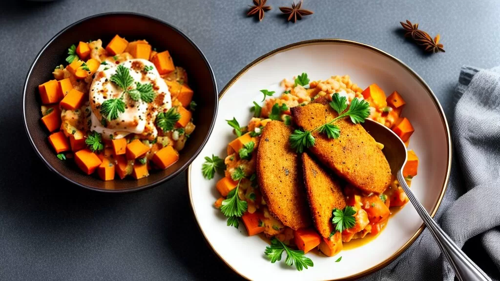 Escondidinho de Batata Doce com Frango