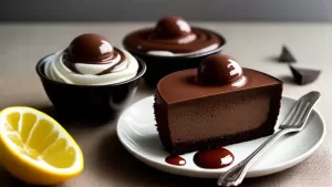 Mousse de Chocolate com Ganache