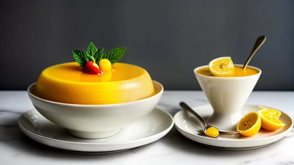 Mousse de Maracujá com Calda de Frutas Mousse de Maracujá com Calda de Frutas
