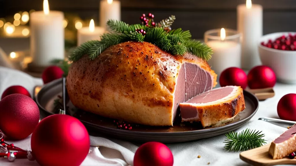 Pernil de Natal suculento e saboroso Pernil de Natal suculento e saboroso
