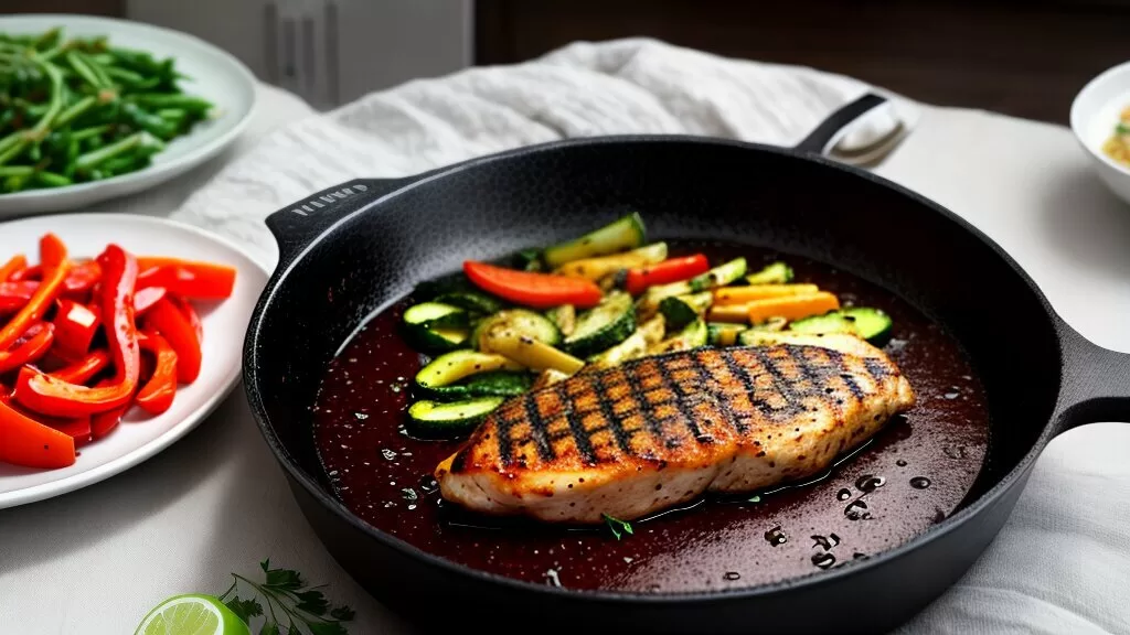 Receita de frango grelhado com legumes e quinoa