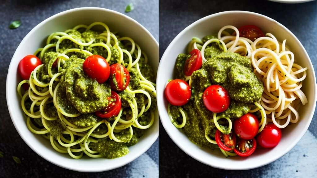 Salada de Macarrão com Pesto e Tomate