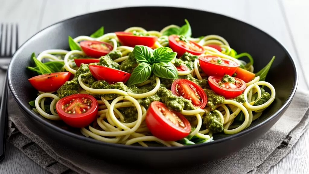Salada de Macarrão com Pesto e Tomate