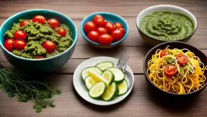 Deliciosa Salada de Macarrão com Pesto e Tomate