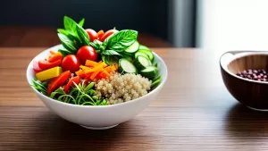 Salada de Quinoa com Legumes e Ervas