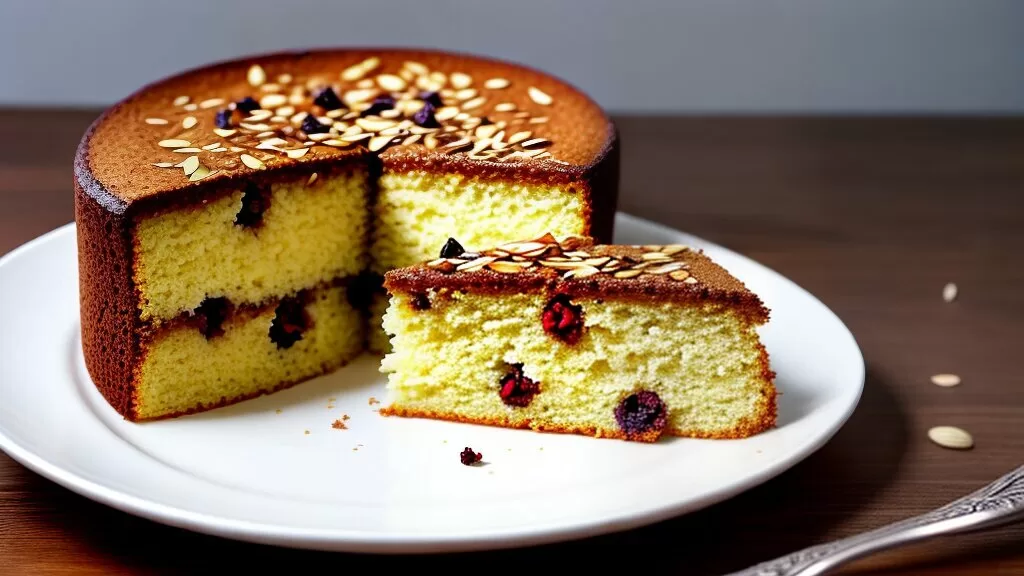 bolo diet de amêndoas com passas