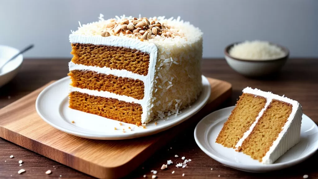 bolo fitness de coco e amendoim