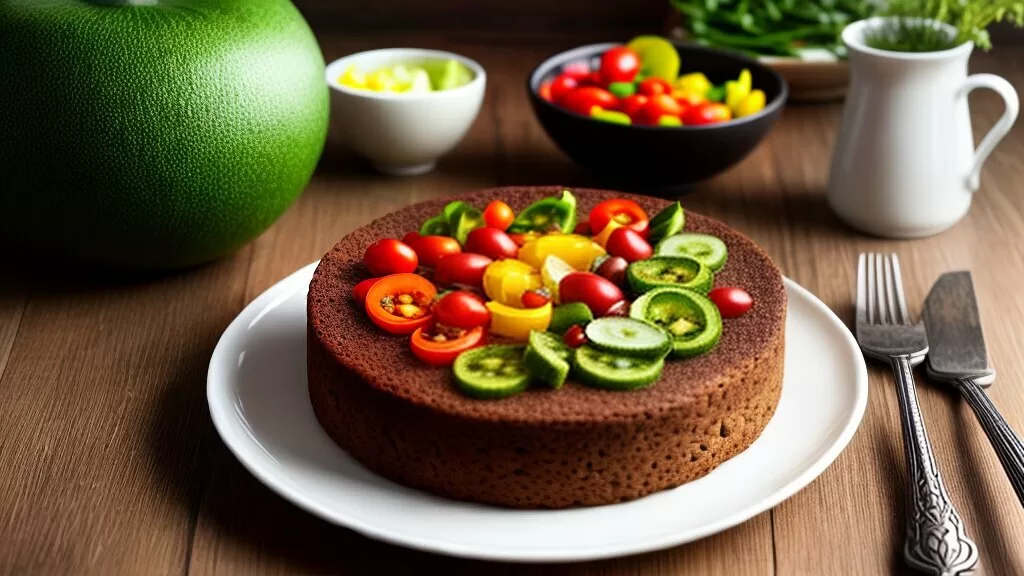 bolo vegano de legumes