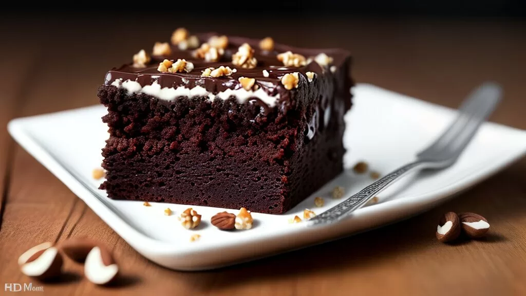 brownie de chocolate com nozes