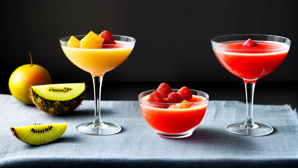 mousse de maracujá com calda de frutas mousse de maracujá com calda de frutas