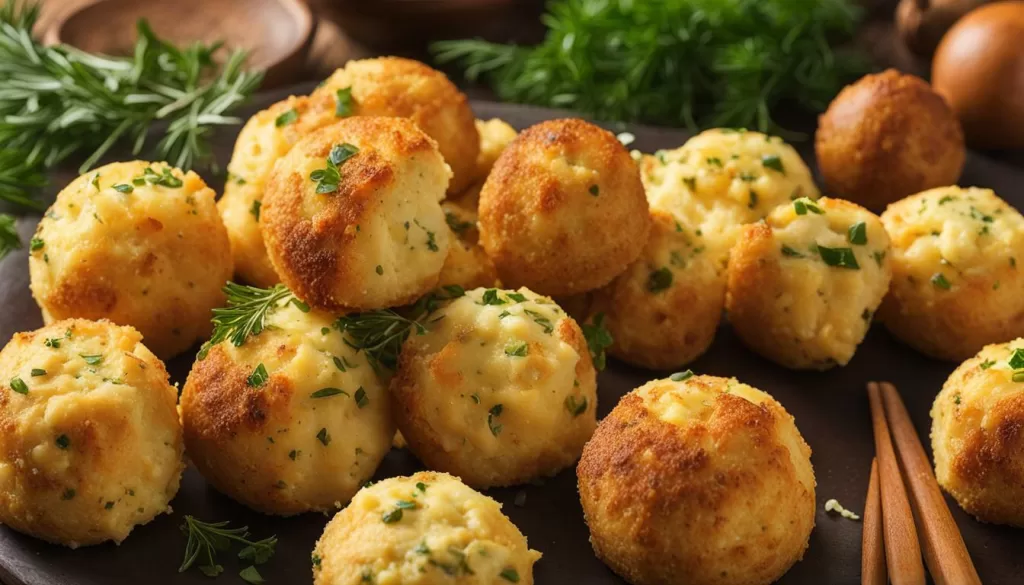 Bolinhas de Queijo como Aperitivo