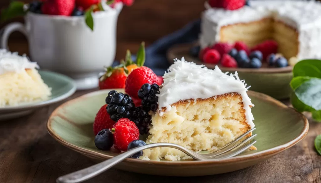Bolo de coco sem açúcar para diabéticos