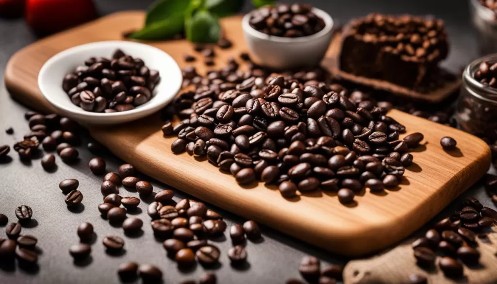 Café em grãos para a preparação do licor de café caseiro