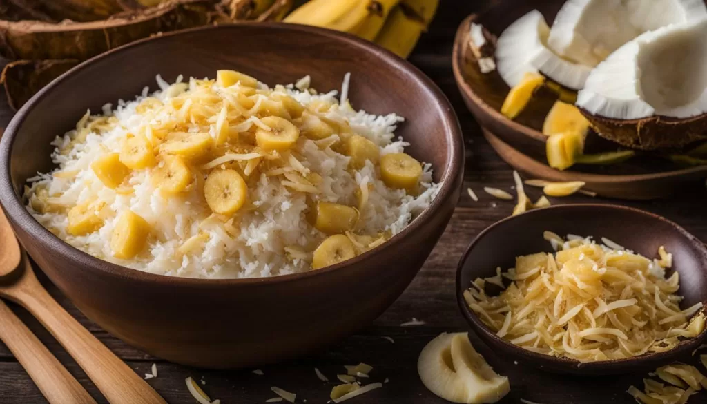 Doce de banana com coco