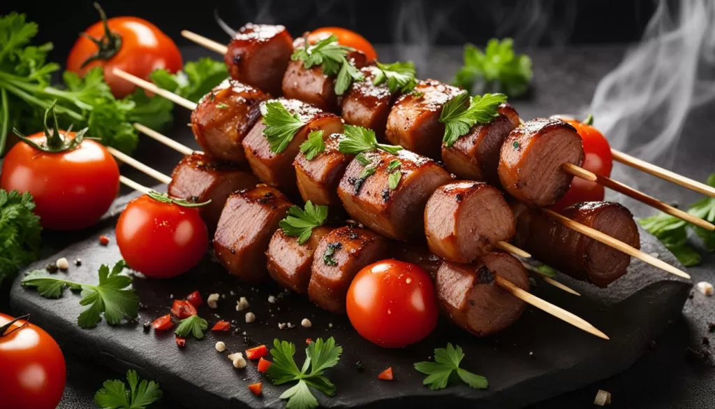 Espetinhos de Salsicha