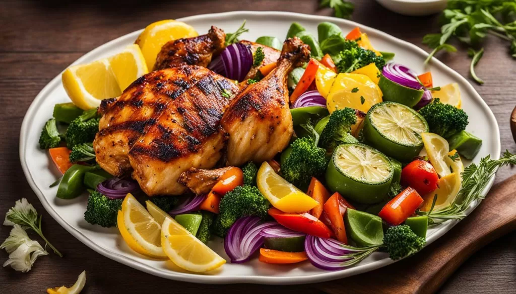 Frango com legumes para diabéticos