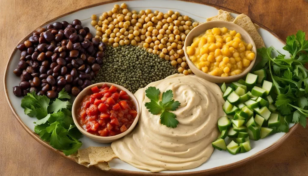 Grão de bico e tahine são os principais ingredientes do hummus, uma receita saudável e fácil de fazer. Grão de bico e tahine são os principais ingredientes do hummus, uma receita saudável e fácil de fazer.