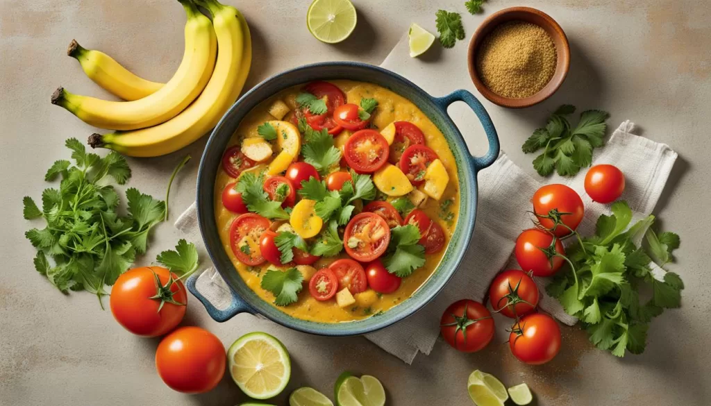 Ingredientes da Moqueca de Banana-da-Terra