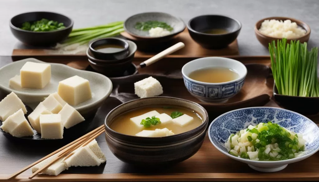 Ingredientes para Missoshiro