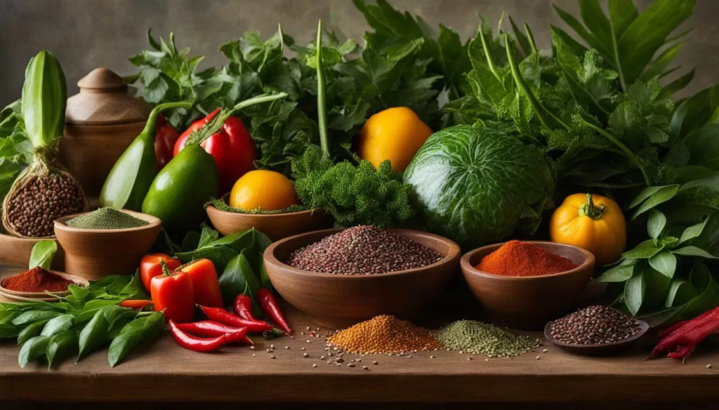Ingredientes principais do Cuxá