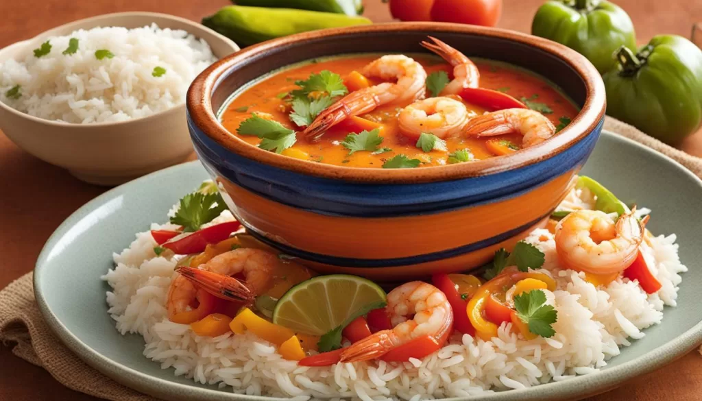 Moqueca de Camarão com Leite de Coco