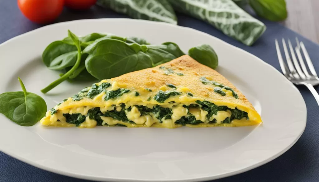 Omelete de Espinafre - Receita