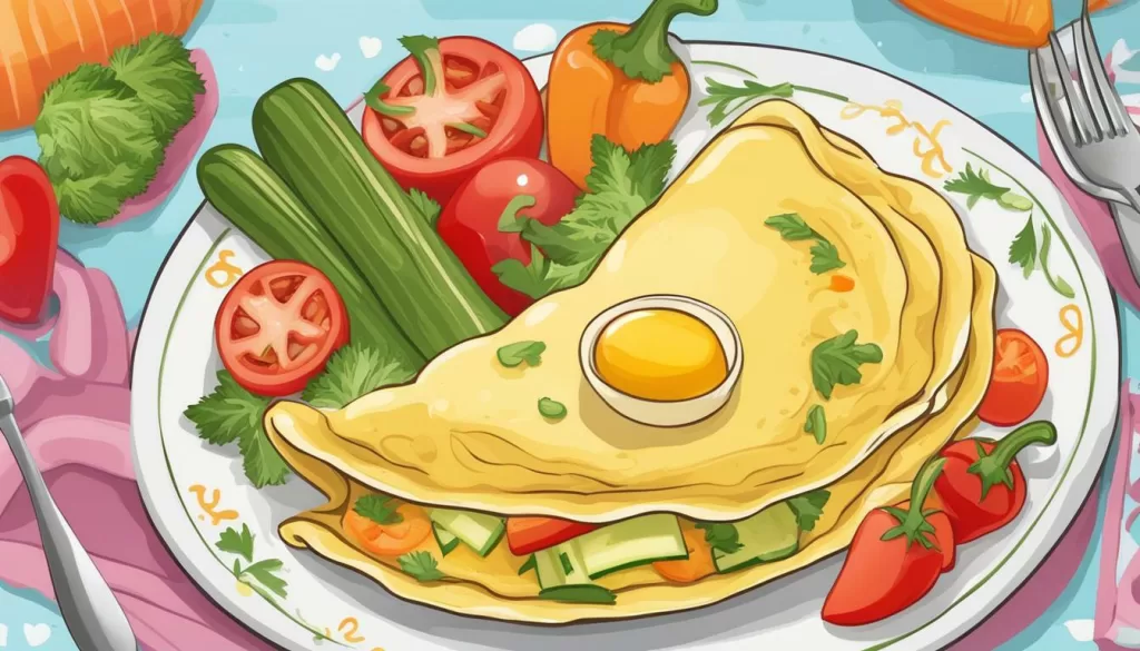Omelete de Legumes para Bebê