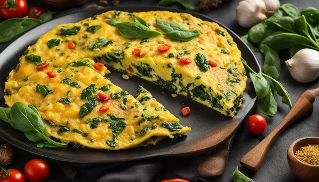 Omelete de espinafre