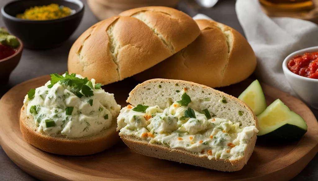Pão Sírio com acompanhamentos