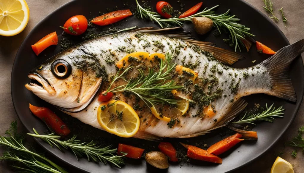 Peixe Assado com Ervas