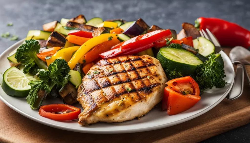 Receita de Frango com Legumes para Diabéticos