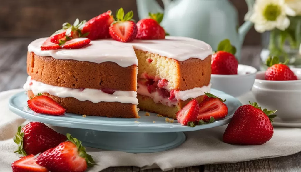 Receita de bolo de morango com iogurte para diabéticos