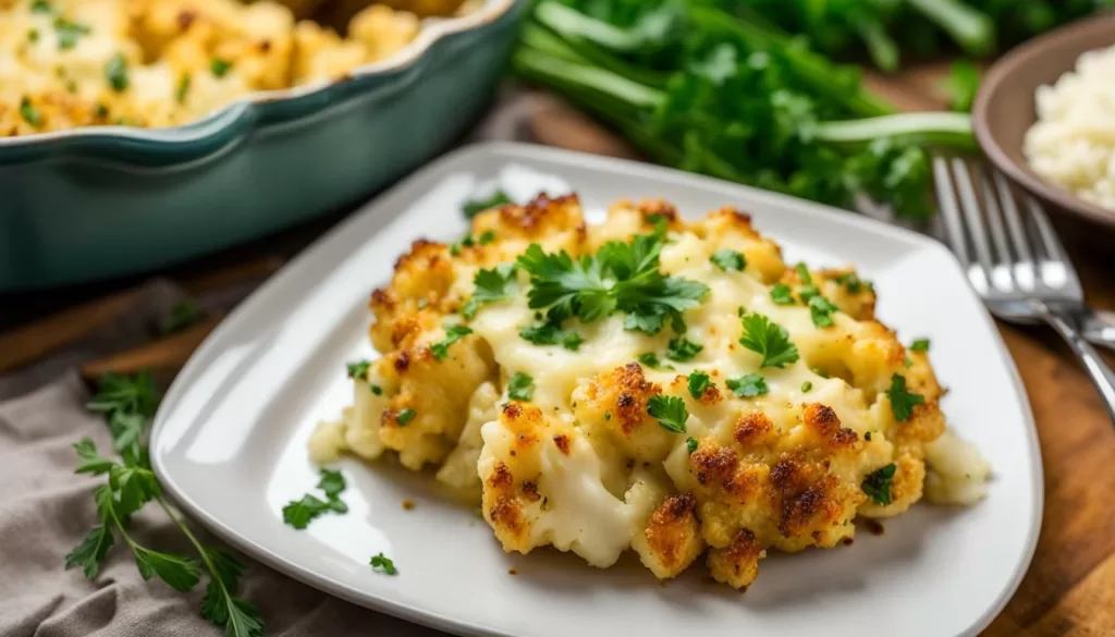 Receita de couve-flor gratinada para diabéticos