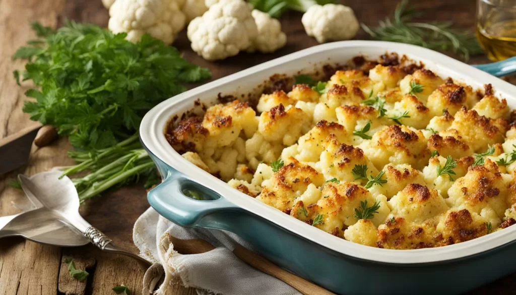 Receita de couve-flor gratinada para diabéticos