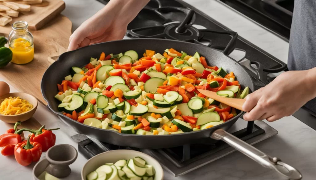 Receita de omelete de legumes para bebê