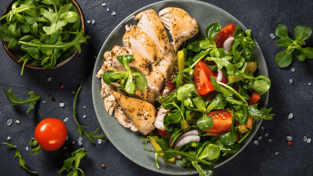 Salada de Frango para Emagrecer 3 Salada de Frango grelhado