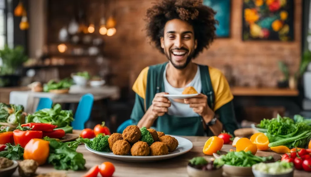 benefícios do falafel vegano imagem