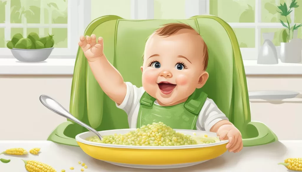 benefícios do mingau de milho verde para o bebê