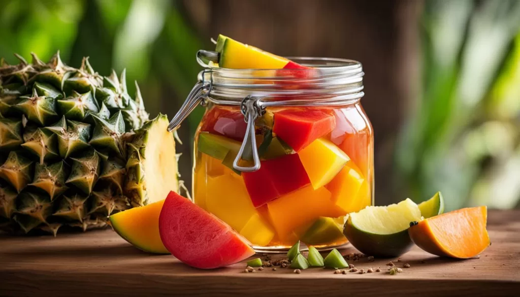 licor de pimenta com frutas